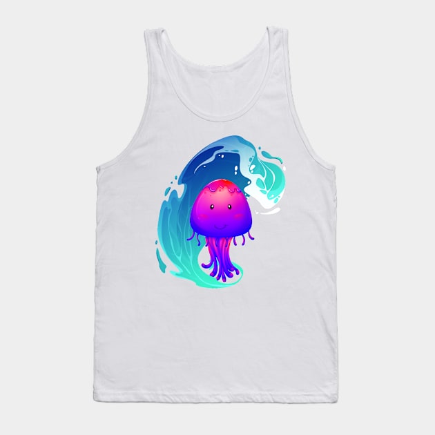 Cute Jellyfish Tank Top by Billy23-Shop